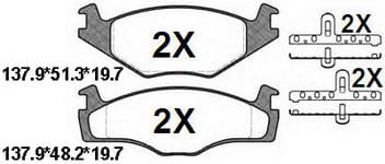 天博 SCP001 刹车片 - TEMB TEMB SCP001 Brake Pad 天博 SCP001 刹车片 TEMB 刹车系统