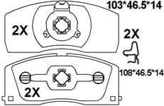 天博 SCP020 刹车片 - TEMB TEMB SCP020 Brake Pad 天博 SCP020 刹车片 TEMB 刹车系统