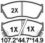 TEMB SCP052 Brake Pad