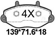 天博 SCP069 刹车片 - TEMB TEMB SCP069 Brake Pad 天博 SCP069 刹车片 TEMB 刹车系统