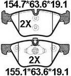 天博 SCP1068 刹车片 - TEMB TEMB SCP1068 Brake Pad 天博 SCP1068 刹车片 TEMB 刹车系统