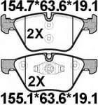 天博 SCP1068A 刹车片 - TEMB TEMB SCP1068A Brake Pad 天博 SCP1068A 刹车片 TEMB 刹车系统