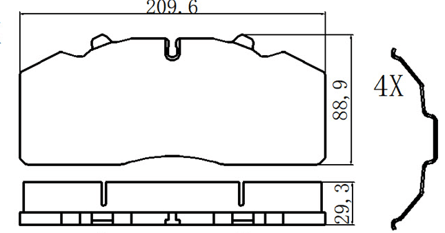 天博 SCP11023 刹车片 - TEMB TEMB SCP11023 Brake Pad 天博 SCP11023 刹车片 TEMB 刹车系统