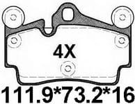 天博 SCP1107 刹车片 - TEMB TEMB SCP1107 Brake Pad 天博 SCP1107 刹车片 TEMB 刹车系统