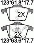 天博 SCP1112 刹车片 - TEMB TEMB SCP1112 Brake Pad 天博 SCP1112 刹车片 TEMB 刹车系统