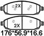 天博 SCP1181A 刹车片 - TEMB TEMB SCP1181A Brake Pad 天博 SCP1181A 刹车片 TEMB 刹车系统