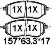 天博 SCP1185 刹车片 - TEMB TEMB SCP1185 Brake Pad 天博 SCP1185 刹车片 TEMB 刹车系统