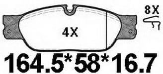 天博 SCP1194 刹车片 - TEMB TEMB SCP1194 Brake Pad 天博 SCP1194 刹车片 TEMB 刹车系统