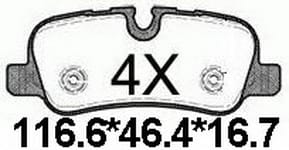 天博 SCP1195 刹车片 - TEMB TEMB SCP1195 Brake Pad 天博 SCP1195 刹车片 TEMB 刹车系统