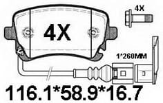 天博 SCP1196C 刹车片 - TEMB TEMB SCP1196C Brake Pad 天博 SCP1196C 刹车片 TEMB 刹车系统