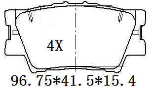 天博 SCP1204B 刹车片 - TEMB TEMB SCP1204B Brake Pad 天博 SCP1204B 刹车片 TEMB 刹车系统