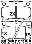 天博 SCP1242 刹车片 - TEMB TEMB SCP1242 Brake Pad 天博 SCP1242 刹车片 TEMB 刹车系统