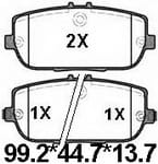 天博 SCP1278 刹车片 - TEMB TEMB SCP1278 Brake Pad 天博 SCP1278 刹车片 TEMB 刹车系统