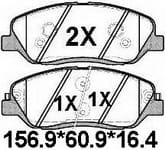 天博 SCP1304 刹车片 - TEMB TEMB SCP1304 Brake Pad 天博 SCP1304 刹车片 TEMB 刹车系统