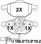天博 SCP1328 刹车片 - TEMB TEMB SCP1328 Brake Pad 天博 SCP1328 刹车片 TEMB 刹车系统