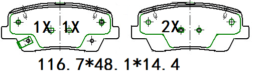 TEMB SCP1335B Brake Pad - TEMB TEMB SCP1335B Brake Pad 天博 SCP1335B 刹车片 TEMB Brake System