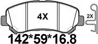 天博 SCP1358 刹车片 - TEMB TEMB SCP1358 Brake Pad 天博 SCP1358 刹车片 TEMB 刹车系统