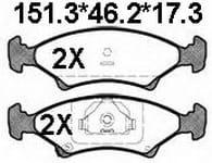 天博 SCP136 刹车片 - TEMB TEMB SCP136 Brake Pad 天博 SCP136 刹车片 TEMB 刹车系统