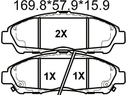 天博 SCP1360A 刹车片 - TEMB TEMB SCP1360A Brake Pad 天博 SCP1360A 刹车片 TEMB 刹车系统