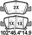 天博 SCP1384A 刹车片 - TEMB TEMB SCP1384A Brake Pad 天博 SCP1384A 刹车片 TEMB 刹车系统