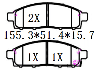 天博 SCP1387D 刹车片 - TEMB TEMB SCP1387D Brake Pad 天博 SCP1387D 刹车片 TEMB 刹车系统