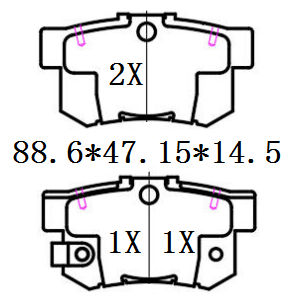 天博 SCP139A 刹车片 - TEMB TEMB SCP139A Brake Pad 天博 SCP139A 刹车片 TEMB 刹车系统