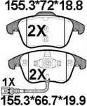 TEMB SCP1409D Brake Pad