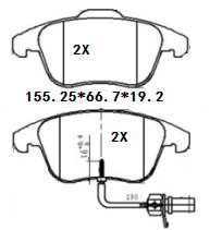 TEMB SCP1409F Brake Pad - TEMB TEMB SCP1409F Brake Pad 天博 SCP1409F 刹车片 TEMB Brake System