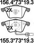 TEMB SCP1412被SCP982A替代 Brake Pad