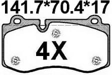 天博 SCP1433 刹车片 - TEMB TEMB SCP1433 Brake Pad 天博 SCP1433 刹车片 TEMB 刹车系统