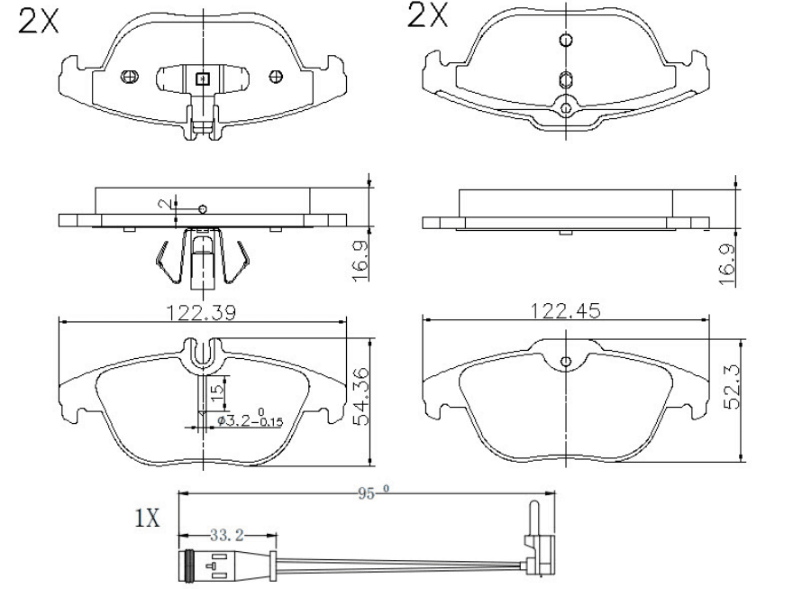 天博 SCP1434A 刹车片 - TEMB TEMB SCP1434A Brake Pad 天博 SCP1434A 刹车片 TEMB 刹车系统