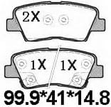 天博 SCP1442 刹车片 - TEMB TEMB SCP1442 Brake Pad 天博 SCP1442 刹车片 TEMB 刹车系统
