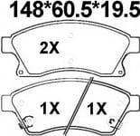 天博 SCP1455 刹车片 - TEMB TEMB SCP1455 Brake Pad 天博 SCP1455 刹车片 TEMB 刹车系统