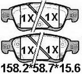 天博 SCP1459 刹车片 - TEMB TEMB SCP1459 Brake Pad 天博 SCP1459 刹车片 TEMB 刹车系统