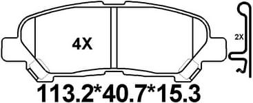 天博 SCP1460 刹车片 - TEMB TEMB SCP1460 Brake Pad 天博 SCP1460 刹车片 TEMB 刹车系统