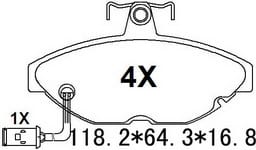 天博 SCP1461 刹车片 - TEMB TEMB SCP1461 Brake Pad 天博 SCP1461 刹车片 TEMB 刹车系统