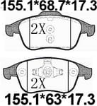 天博 SCP1467 刹车片 - TEMB TEMB SCP1467 Brake Pad 天博 SCP1467 刹车片 TEMB 刹车系统