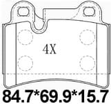 天博 SCP1468 刹车片 - TEMB TEMB SCP1468 Brake Pad 天博 SCP1468 刹车片 TEMB 刹车系统