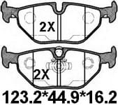 天博 SCP1487 刹车片 - TEMB TEMB SCP1487 Brake Pad 天博 SCP1487 刹车片 TEMB 刹车系统