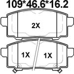 天博 SCP1488 刹车片 - TEMB TEMB SCP1488 Brake Pad 天博 SCP1488 刹车片 TEMB 刹车系统