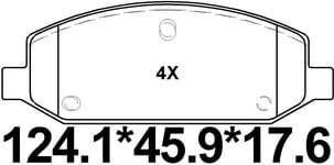 天博 SCP1489 刹车片 - TEMB TEMB SCP1489 Brake Pad 天博 SCP1489 刹车片 TEMB 刹车系统