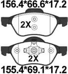 天博 SCP1494A 刹车片 - TEMB TEMB SCP1494A Brake Pad 天博 SCP1494A 刹车片 TEMB 刹车系统