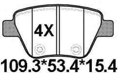 TEMB SCP1504 Brake Pad