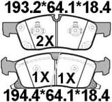 天博 SCP1508 刹车片 - TEMB TEMB SCP1508 Brake Pad 天博 SCP1508 刹车片 TEMB 刹车系统