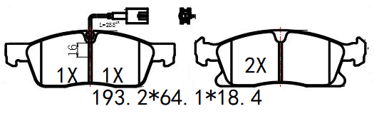 天博 SCP1508A 刹车片 - TEMB TEMB SCP1508A Brake Pad 天博 SCP1508A 刹车片 TEMB 刹车系统