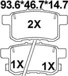 天博 SCP1529 刹车片 - TEMB TEMB SCP1529 Brake Pad 天博 SCP1529 刹车片 TEMB 刹车系统