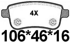 TEMB SCP1541 Brake Pad - TEMB TEMB SCP1541 Brake Pad TEMB Тормозная система