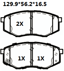 天博 SCP1567A 刹车片 - TEMB TEMB SCP1567A Brake Pad 天博 SCP1567A 刹车片 TEMB 刹车系统