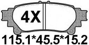 TEMB SCP1569 Brake Pad