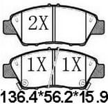 天博 SCP1575 刹车片 - TEMB TEMB SCP1575 Brake Pad 天博 SCP1575 刹车片 TEMB 刹车系统